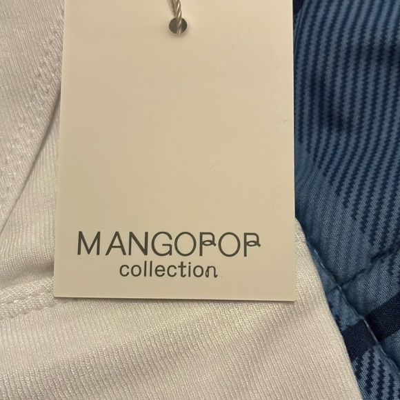 NWT Mangopop One-Shoulder White Bodysuit Large - Picture 2 of 5